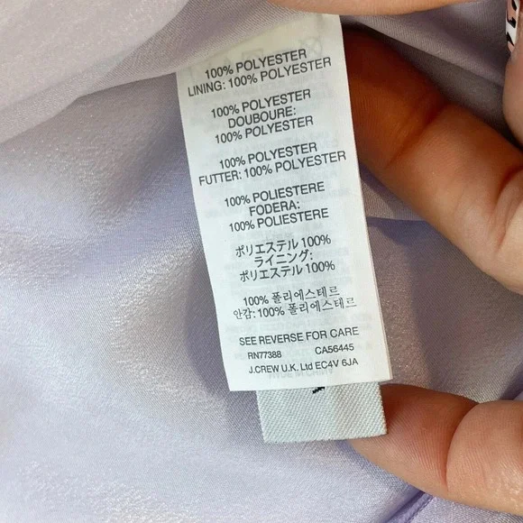 J.CREW Two Tier Pleated Skater Mini Skirt Womens Size 2 Watercolor Zip E0987 - Picture 4 of 10